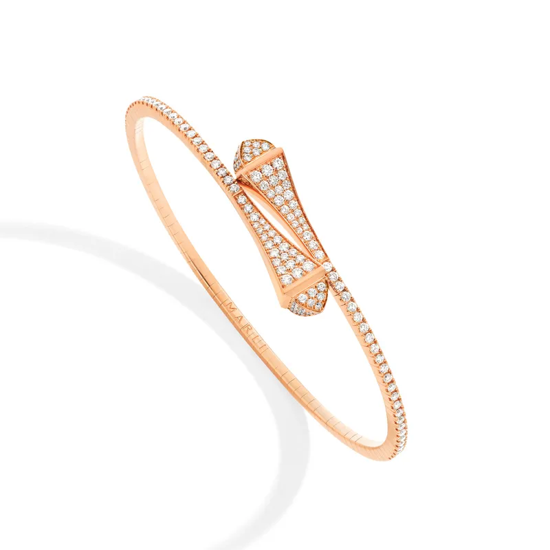 Bracelet Marli New York Cleo Midi en Or rose avec Diamant - MARLI NEW YORK
