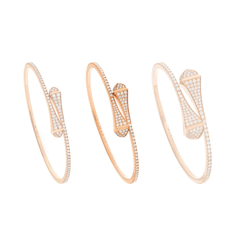 Bracelet Marli New York Cleo Midi en Or rose avec Diamant - MARLI NEW YORK
