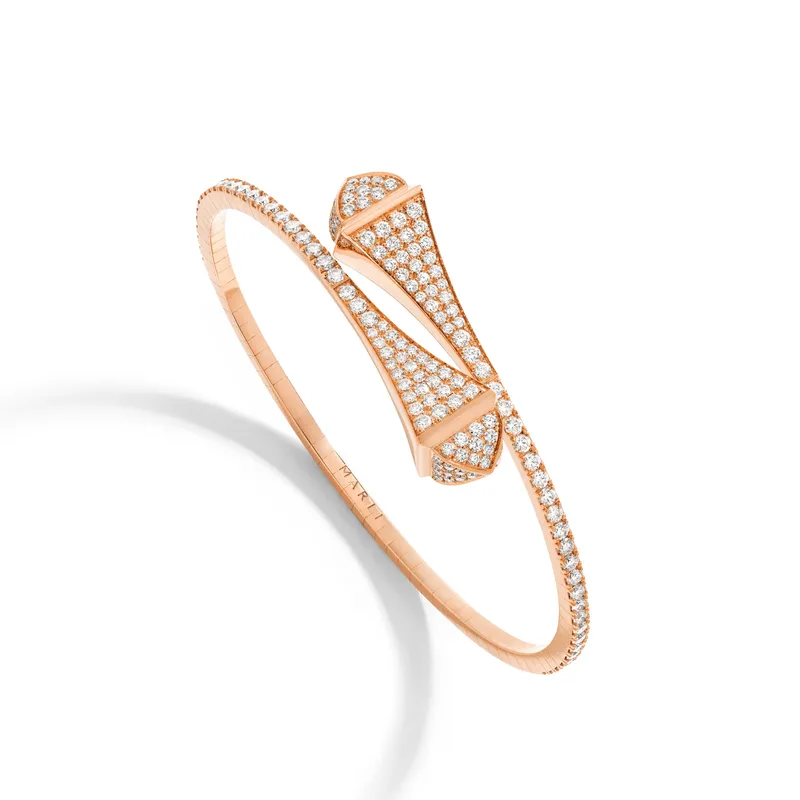 Bracelet Marli New York Cleo en Or rose avec Diamant - MARLI NEW YORK
