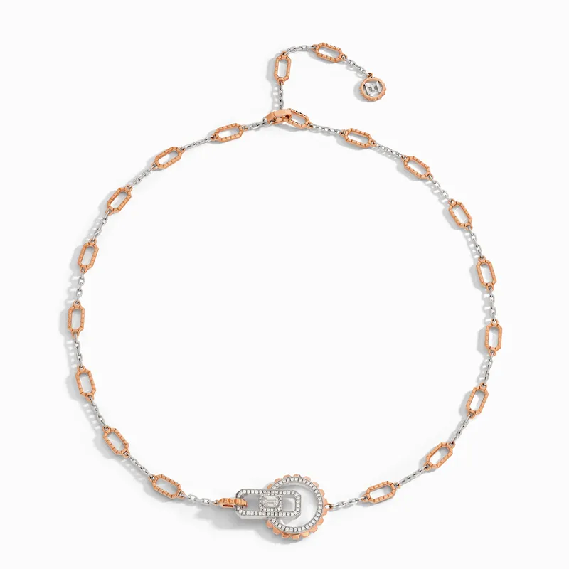 Collier Marli New York Empire en Or bicolore blanc et rose avec Diamants - MARLI NEW YORK