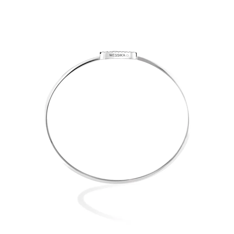 Bracelet Messika Jonc Diamant en Or Blanc Move Uno M - MESSIKA