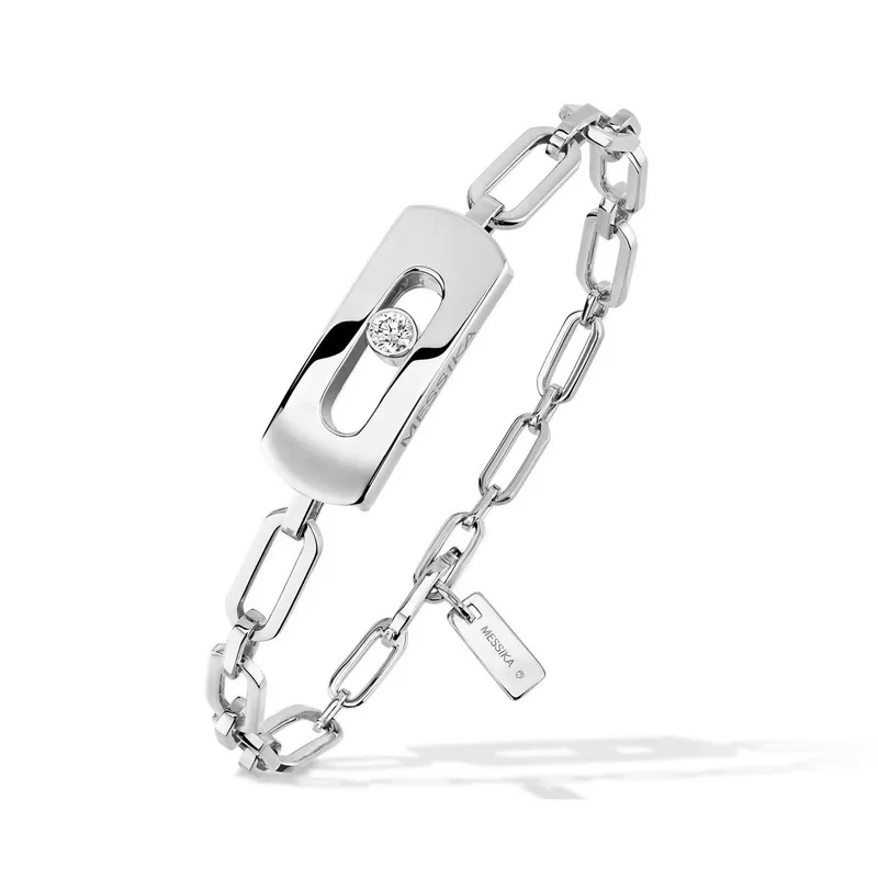 Bracelet Chaîne Messika My Move interchangeable or blanc et diamant - MESSIKA