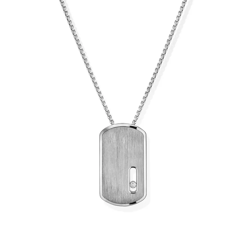 Pendentif Messika Move Titanium Naturel et Diamant Grand Modèle - MESSIKA