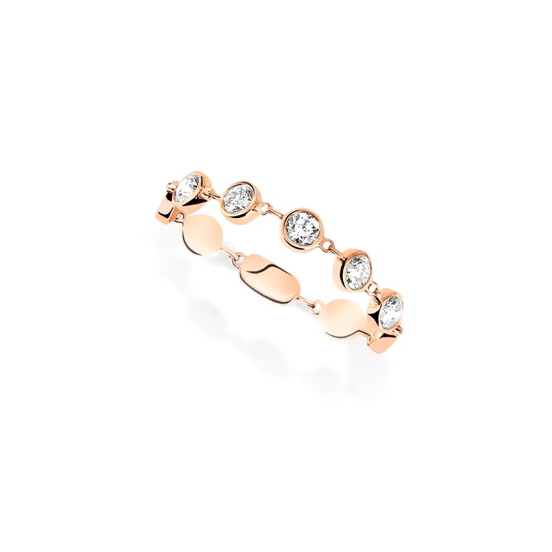 Bague Messika Diamant Or Rose D-Vibes Petit Modèle - MESSIKA