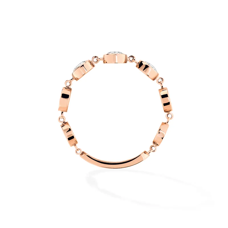 Bague Messika D-Vibes Moyen Modèle, Or Rose, Diamant - MESSIKA