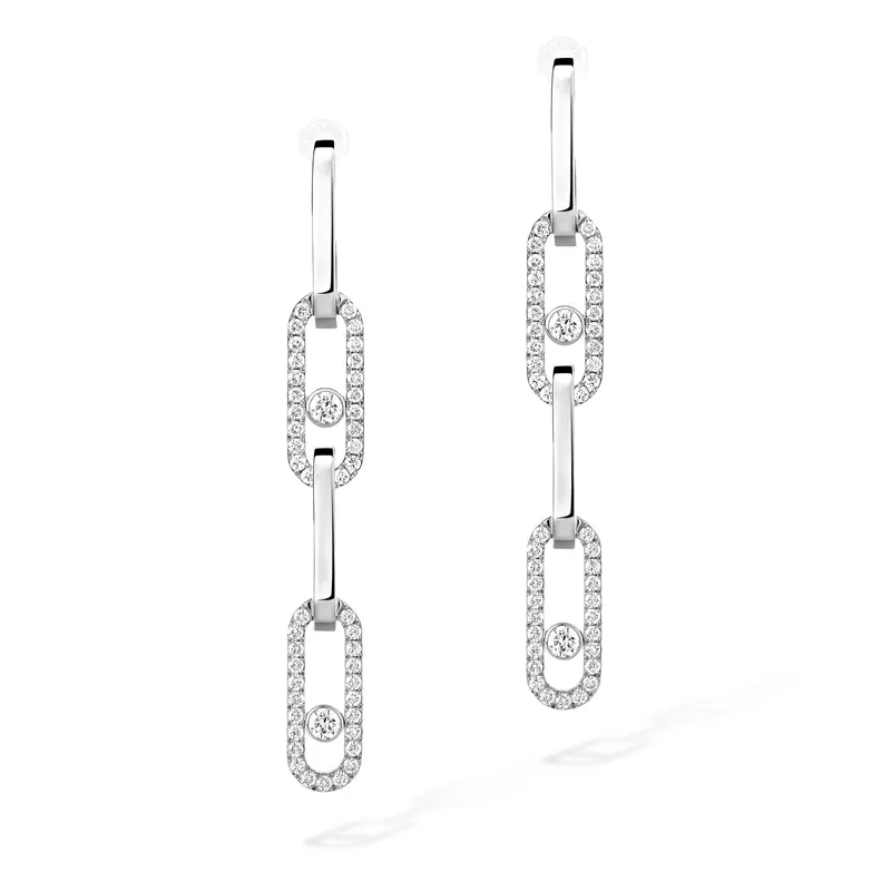 Boucles d'oreilles transformables Move Link - MESSIKA