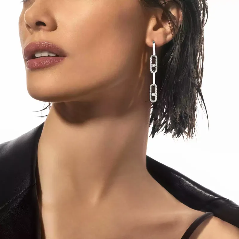 Boucles d'oreilles transformables Move Link - MESSIKA