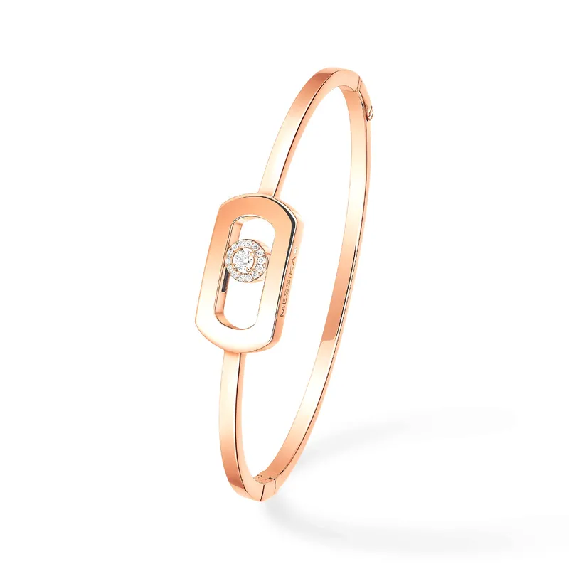 Bracele Jonc Messika So Move en Or Rose avec Diamant - MESSIKA