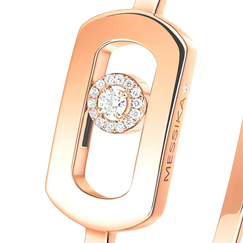 Bracele Jonc Messika So Move en Or Rose avec Diamant - MESSIKA