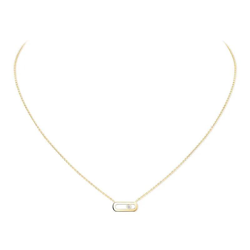 Collier Messika Move Uno, or jaune, diamant - MESSIKA