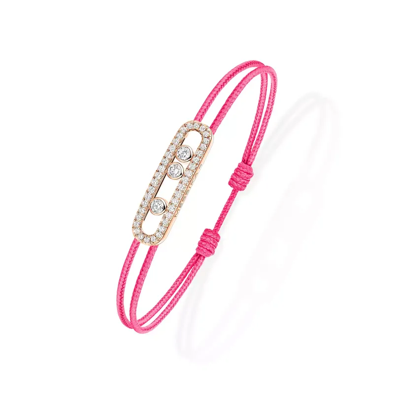 Braceket Cordon Messika CARE(S) Rose Pavé - MESSIKA