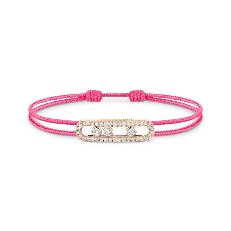 Braceket Cordon Messika CARE(S) Rose Pavé - MESSIKA