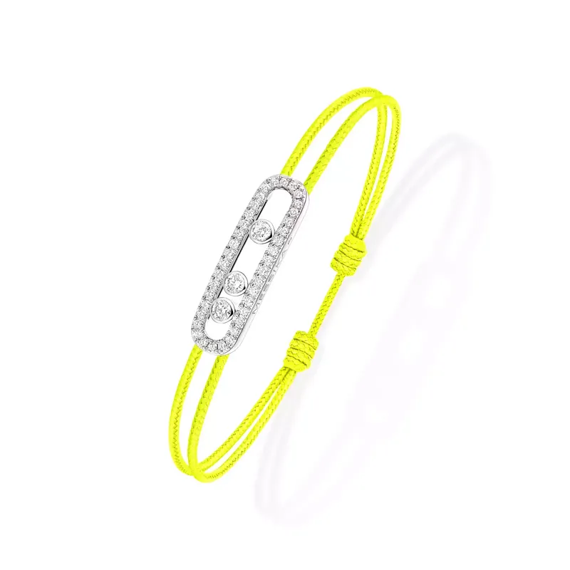 Bracelet Cordon Messika CARE(S) Jaune Pavé - MESSIKA