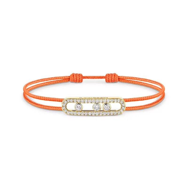 Bracelet Cordon Messika CARE(S) Orange Pavé - MESSIKA