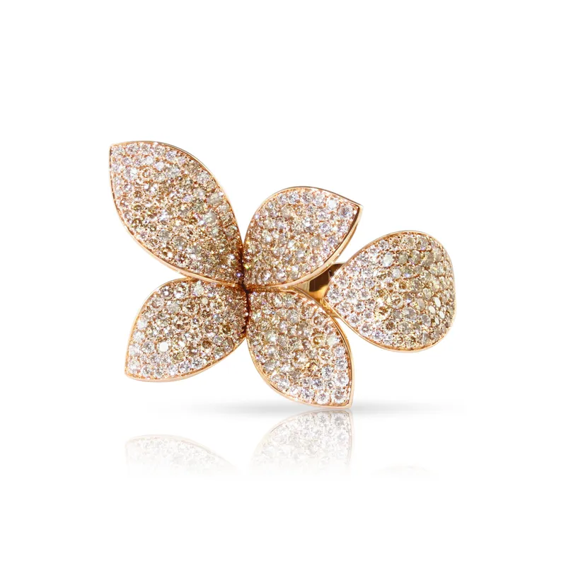 Bague Pasquale Bruni Giardini Segreti en or rose avec diamant - PASQUALE BRUNI