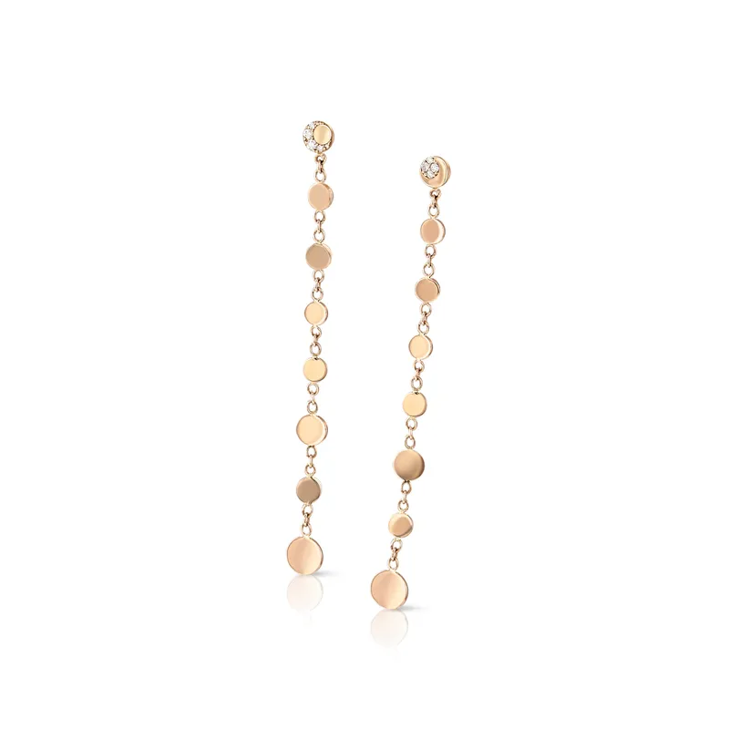 Boucles d'Oreilles Pasquale Bruni Luce, Or Rose et diamants - PASQUALE BRUNI