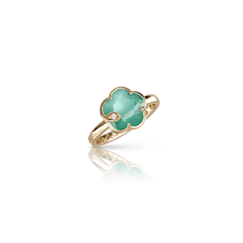 Bague Pasquale Bruni Petit Joli, Or Rose, Agate Verte, Diamants - PASQUALE BRUNI