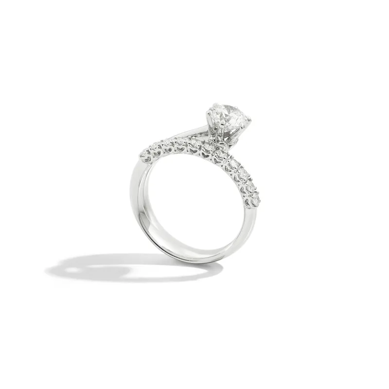 Bague Solitaire Recarlo Anniversary en or blanc et diamants - RECARLO
