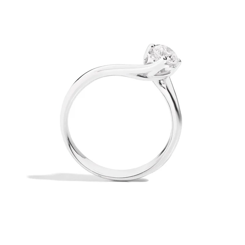 Bague Solitaire Recarlo Anniversary en or blanc et diamant - RECARLO