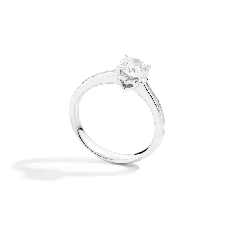 Bague Solitaire Recarlo Anniversary en or blanc et diamant - RECARLO