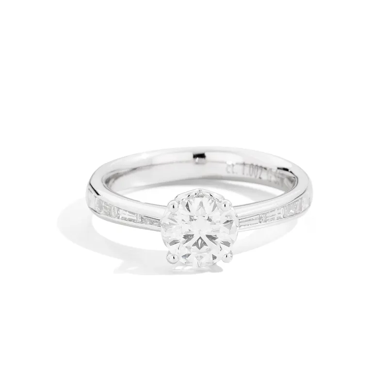 Bague Solitaire Recarlo Anniversary en or blanc et diamant - RECARLO