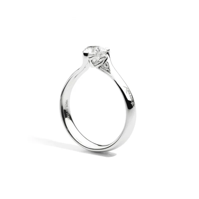 Bague Solitaire Recarlo Anniversary Love Valentin en or blanc et diamant - RECARLO