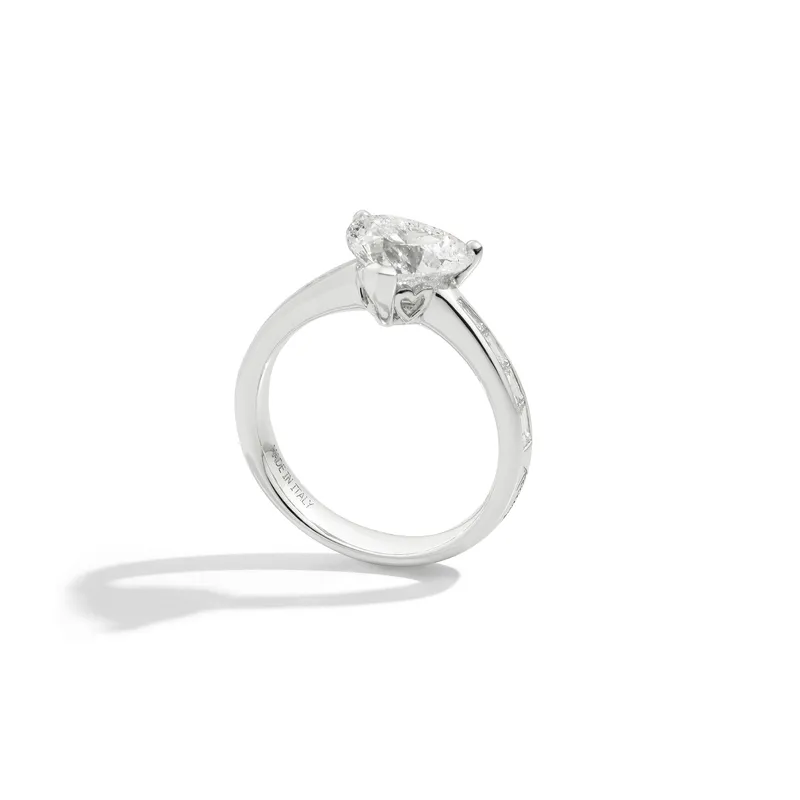 Bague Solitaire Recarlo Anniversary Love en or blanc et diamants - RECARLO