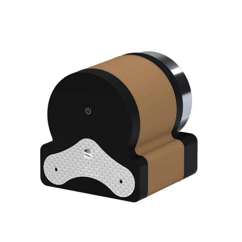 Remontoir Scatola del Tempo Rotor One, cuir châtaigne - SCATOLA DEL TEMPO