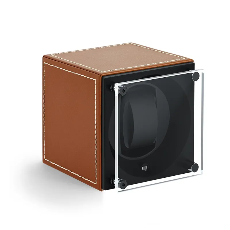 Remontoir SwissKubik 1 Montre Cuir, avec vitre protectrice - SWISS KUBIK