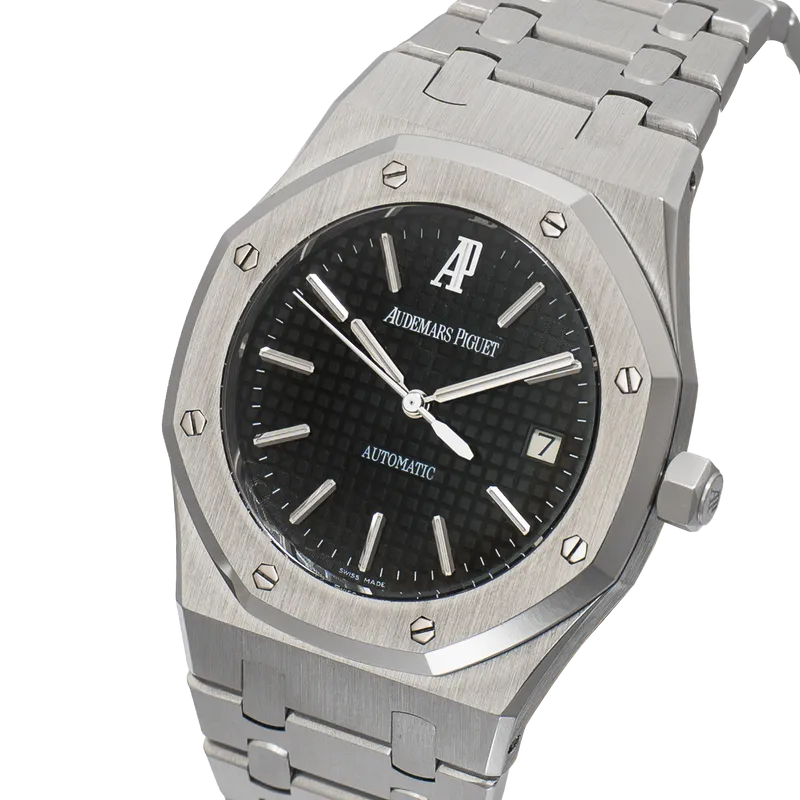 Royal Oak 39mm en acier, cadran Grande Tapisserie noir, bracelet en acier – vue 2
