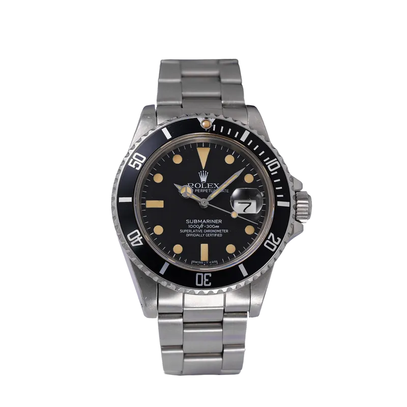 Submariner 40mm en acier, cadran noir , lunette noir, bracelet oyster en acier 