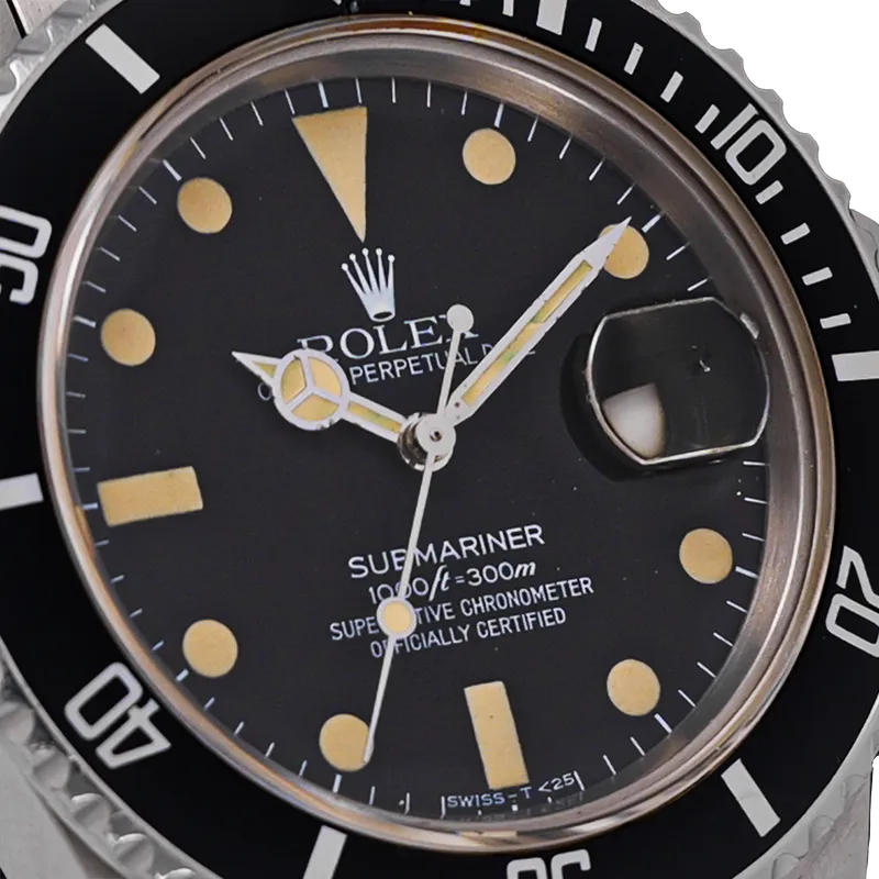 Submariner 40mm en acier, cadran noir , lunette noir, bracelet oyster en acier  — 16800 - vue 3