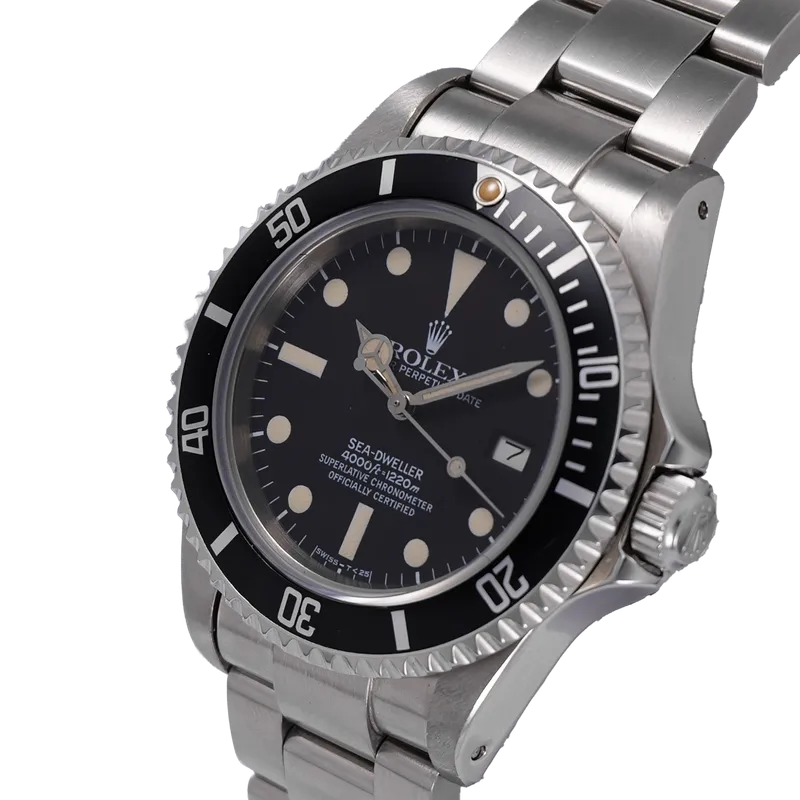 Sea-Dweller 40mm en acier, cadran noir, lunette noir, bracelet oyster acier – vue 2