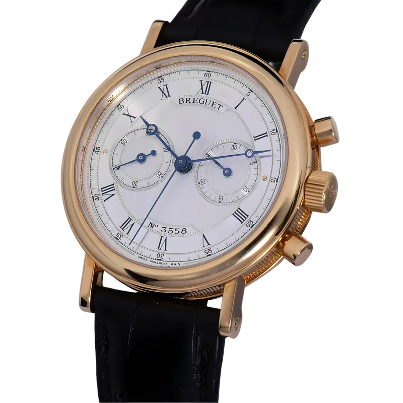 Classique Chronographe 38mm or jaune, bracelet cuir BD or jaune – vue 2