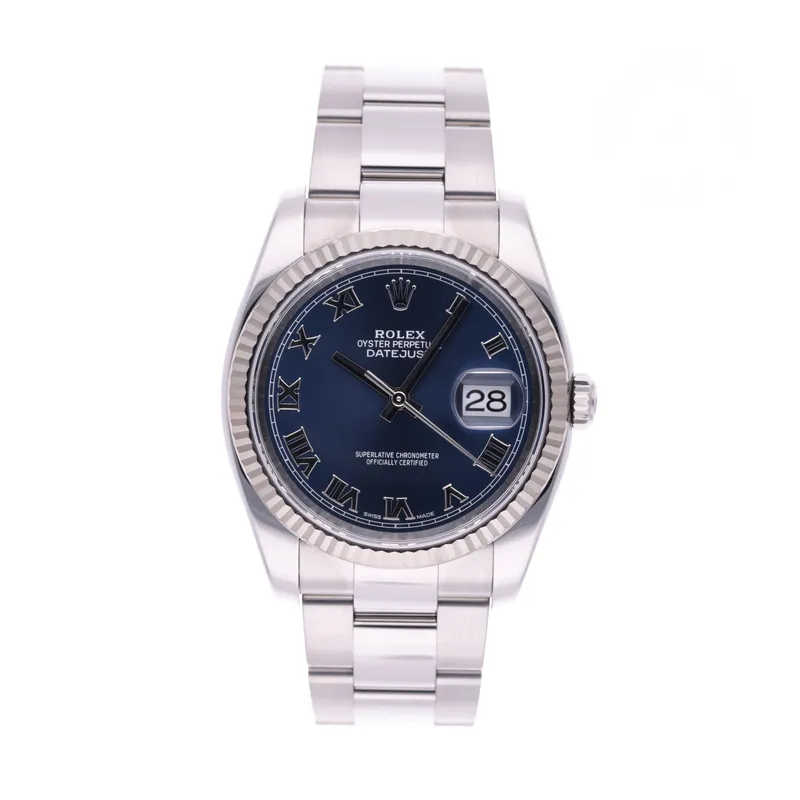 Rolex Certified Pre-Owned, Datejust, 2006, 36 mm, Acier Oystersteel et Or Blanc et Rolesor 18 Carat Gris