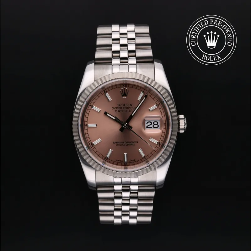 Rolex Certified Pre-Owned, Datejust, 2005, 36 mm, Acier Oystersteel et Rolesor 18 Carat Gris