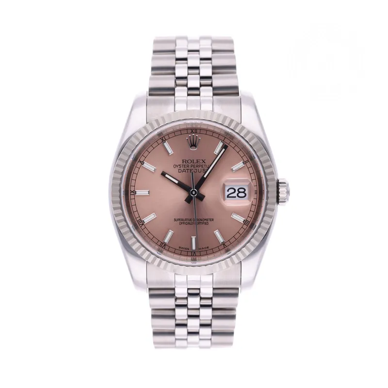 Rolex Certified Pre-Owned, Datejust, 2005, 36 mm, Acier Oystersteel et Rolesor 18 Carat Gris