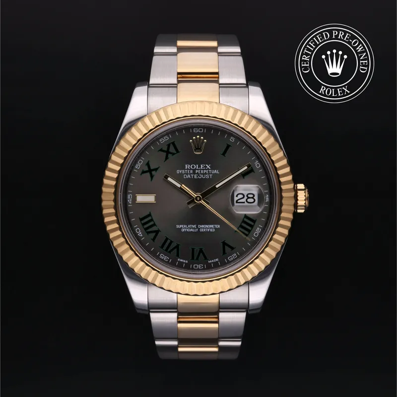 Rolex Certified Pre-Owned, Datejust, 2014, 41 mm, Acier Oystersteel et Or Jaune et Rolesor 18 Carat Jaune