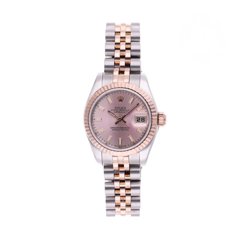 Rolex Certified Pre-Owned, Lady-Datejust, 2010, 26 mm, Acier Oystersteel et Or Rose et Rolesor 18 Carat Rouge