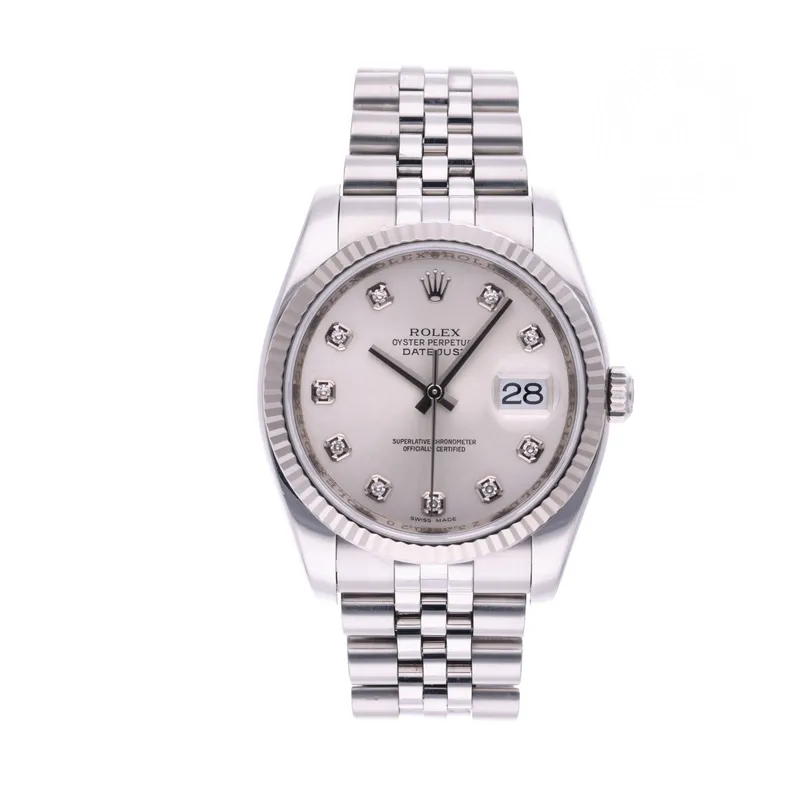 Rolex Certified Pre-Owned, Datejust, 2006, 36 mm, Acier Oystersteel et Or Blanc et Rolesor 18 Carat Gris