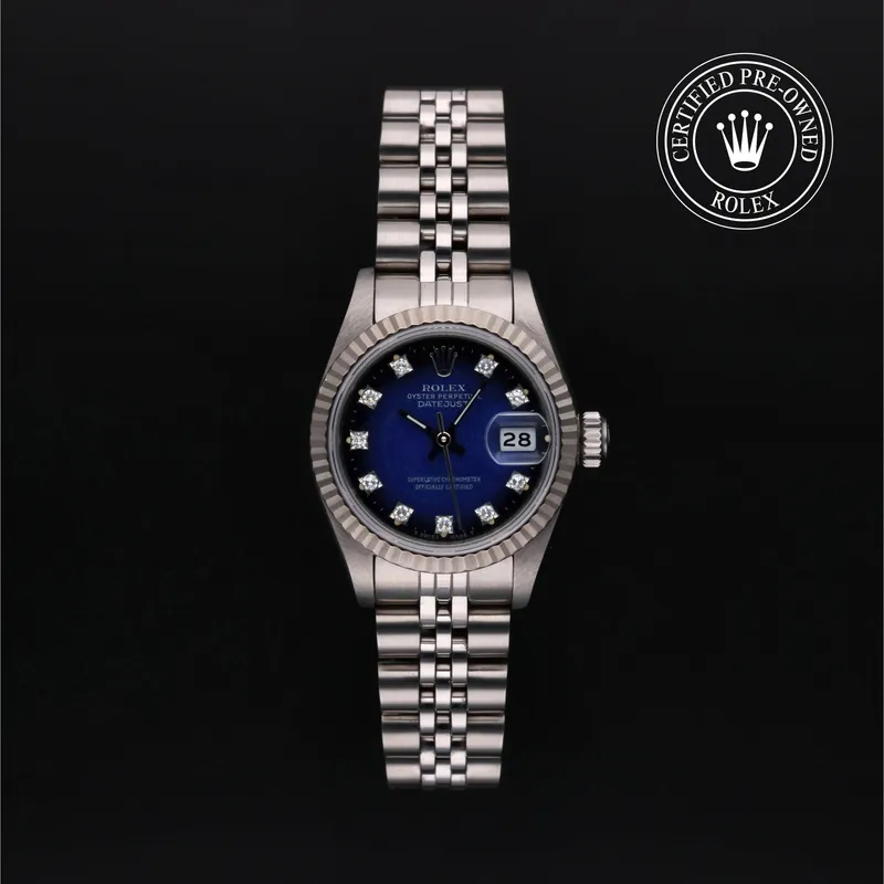 Rolex Certified Pre-Owned, Oyster Perpetual, 1990, 26 mm, Acier Oystersteel et Or Blanc et Rolesor 18 Carat Gris