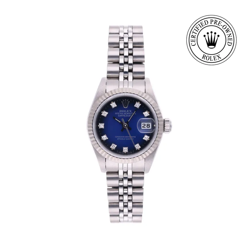 Rolex Certified Pre-Owned, Oyster Perpetual, 1990, 26 mm, Acier Oystersteel et Or Blanc et Rolesor 18 Carat Gris