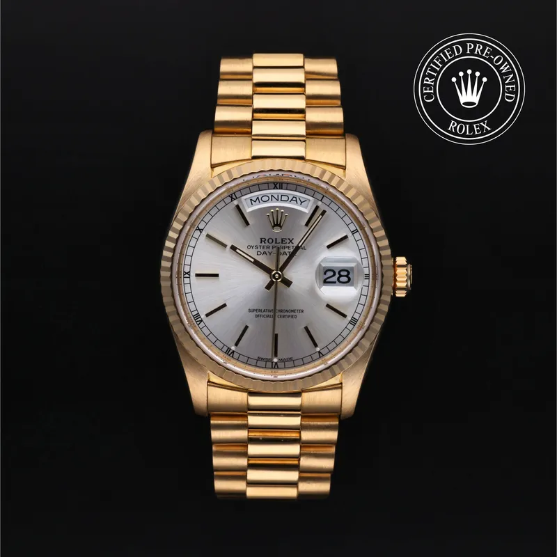 Rolex Certified Pre-Owned, Oyster Perpetual, 1998, 36 mm, Yellow Gold and 18 Carat Yellow Gold