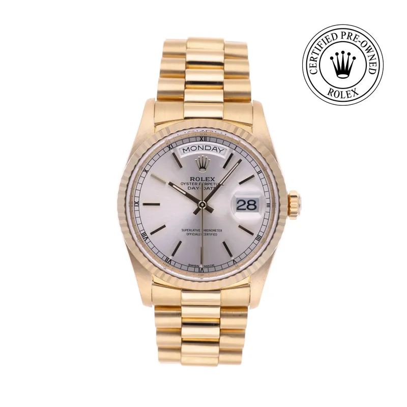 Rolex Certified Pre-Owned, Oyster Perpetual, 1998, 36 mm, Yellow Gold and 18 Carat Yellow Gold