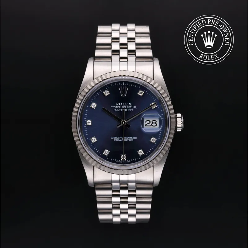 Rolex Certified Pre-Owned, Oyster Perpetual, 2000, 36 mm, Acier Oystersteel et Or Blanc et Rolesor 18 Carat Gris