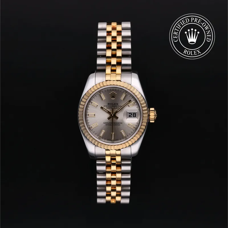 Rolex Certified Pre-Owned, Lady-Datejust, 2004, 26 mm, Acier Oystersteel et Or Jaune et Rolesor 18 Carat Jaune