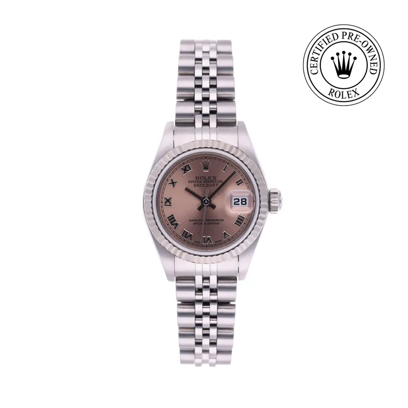 Rolex Certified Pre-Owned, Oyster Perpetual, 2002, 26 mm, Acier Oystersteel et Or Blanc et Rolesor 18 Carat Gris