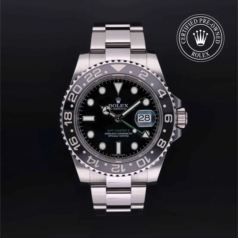 Rolex Certified Pre-Owned, GMT-Master II, 2016, 40 mm, Acier Oystersteel