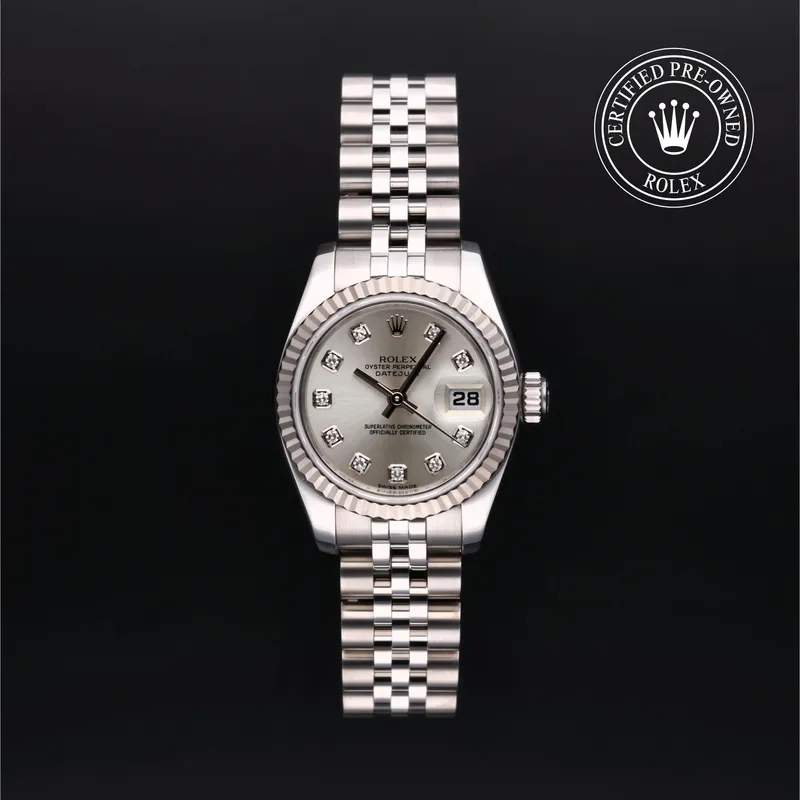 Rolex Certified Pre-Owned, Lady-Datejust, 2010, 26 mm, Rolesor 18 Carat Gris