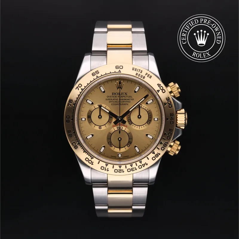 Rolex Certified Pre-Owned, Cosmograph Daytona, 2017, 40 mm, Oystersteel and Yellow Gold and 18 Carat Yellow Rolesor